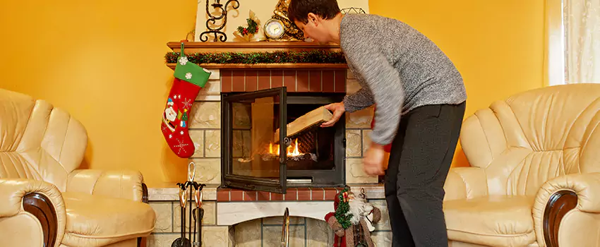 Rusted Metal Fireplace Restoration in Cape Girardeau, Missouri
